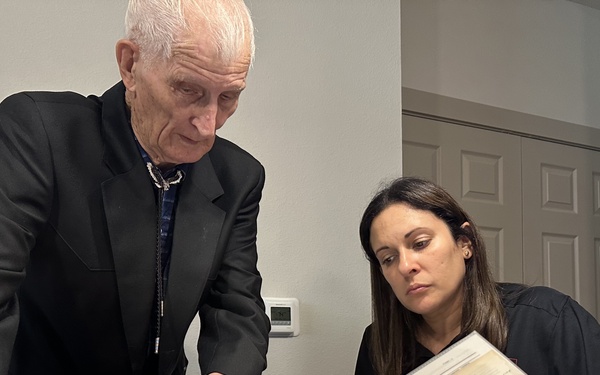 Directorate rebuilds lost military record, honors 92-year-old Airman