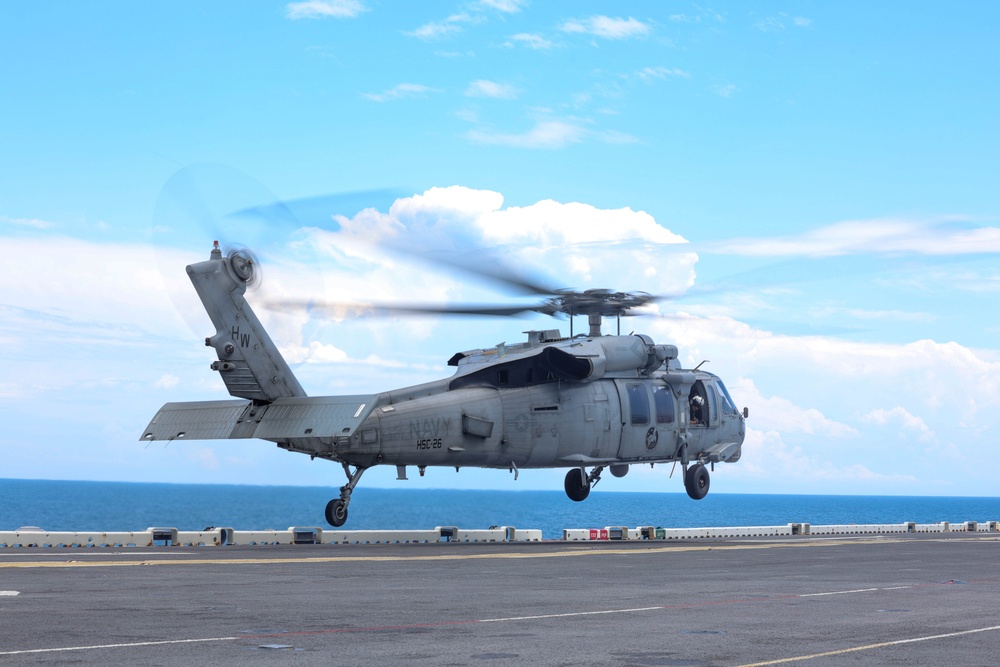USS Iwo Jima Conducts Flight Operations