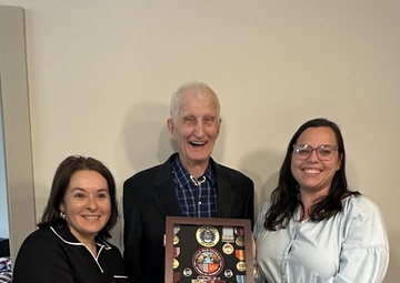 Directorate rebuilds lost military record, honors 92-year-old Airman