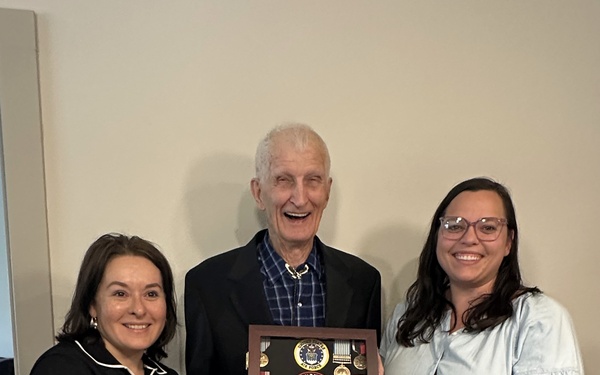 Directorate rebuilds lost military record, honors 92-year-old Airman