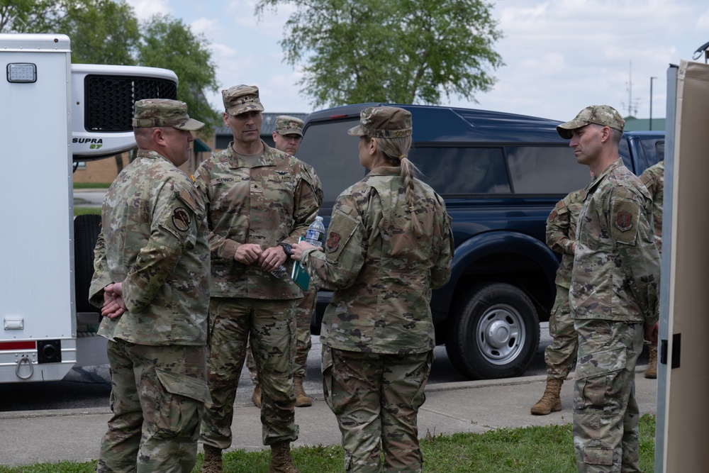 Indiana's Adjutant General Visits 181st Intelligence Wing