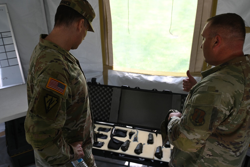 Indiana's Adjutant General Visits 181st Intelligence Wing