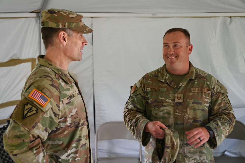 Indiana's Adjutant General Visits 181st Intelligence Wing