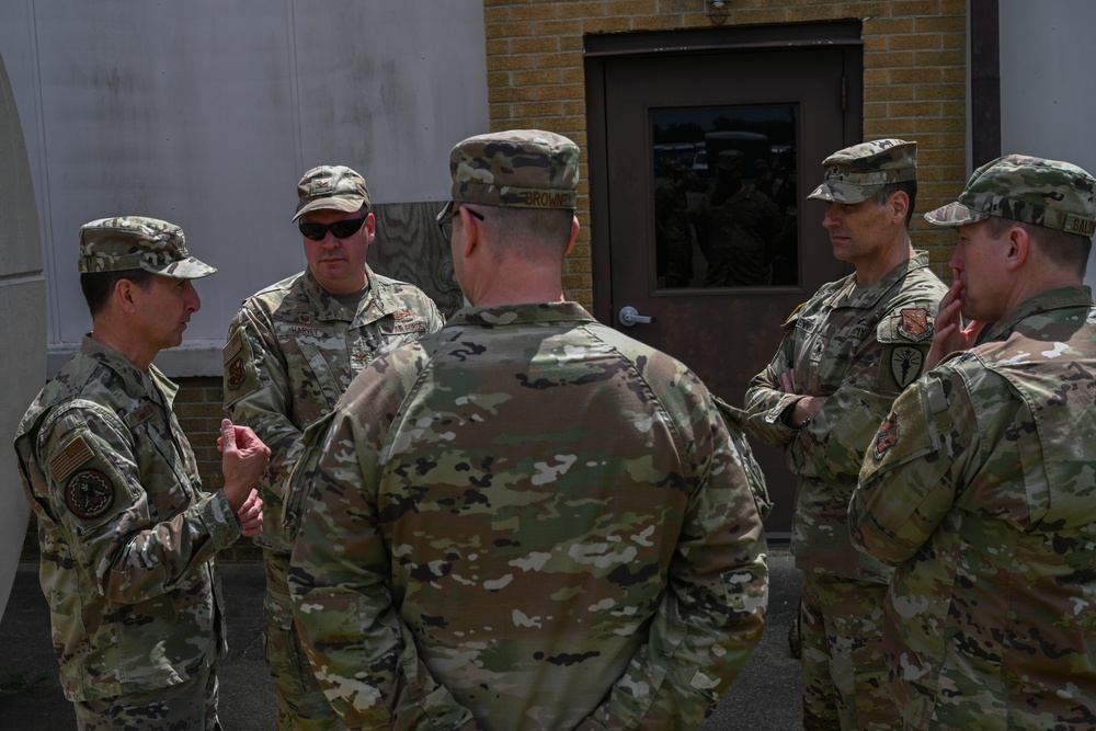 Indiana's Adjutant General Visits 181st Intelligence Wing