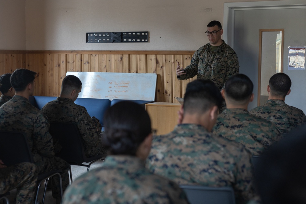 Swift Response 25 | U.S. Marines conduct Lance Corporal Leadership and Ethics Seminar