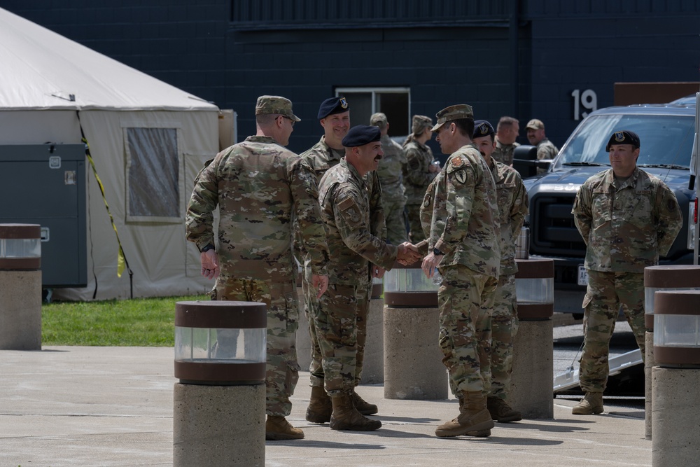 Indiana's Adjutant General Visits 181st Intelligence Wing