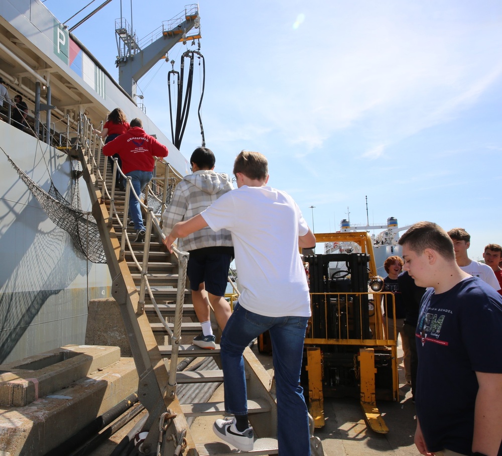 The Governor’s STEM Academy Tour’s MSC Ship