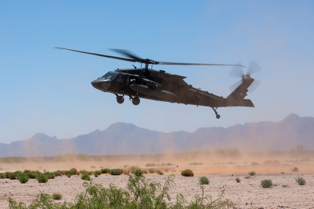 1-41 Infantry Battalion conducts air assault operations