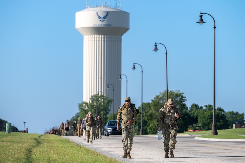Honoring the Fallen: McConnell’s 5K ruck march