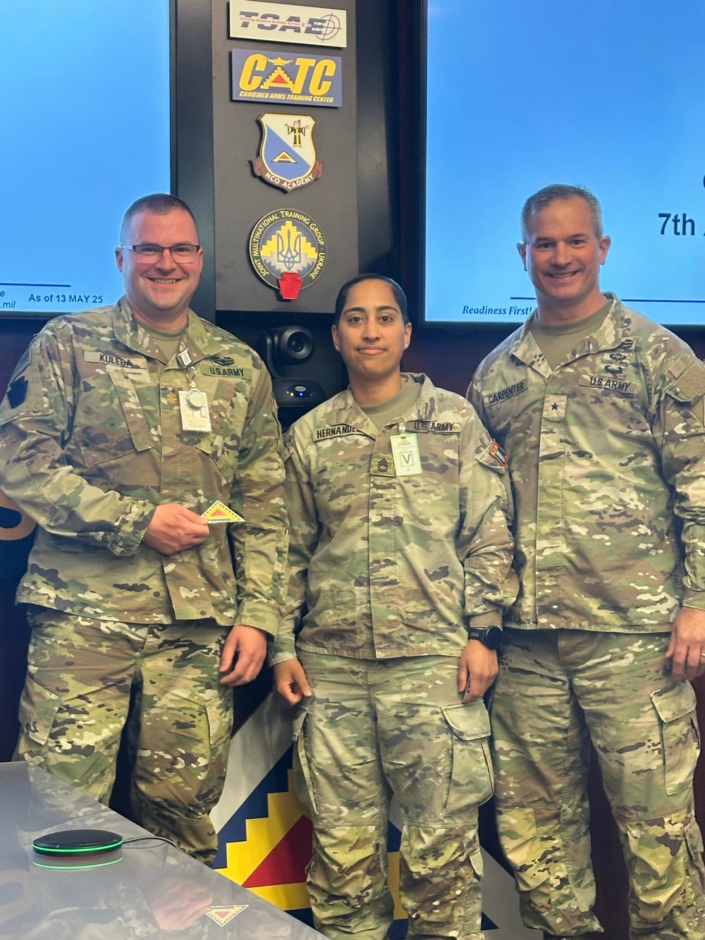 56th SBCT SHARP team receives challenge coins