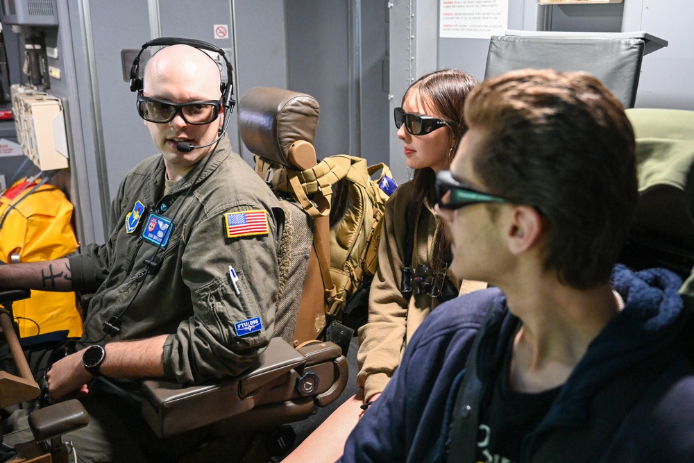 Enid High School AFJROTC takes to the skies at Altus AFB