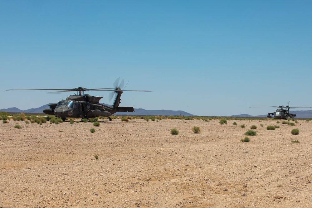 1-41 Infantry Battalion conducts air assault operations