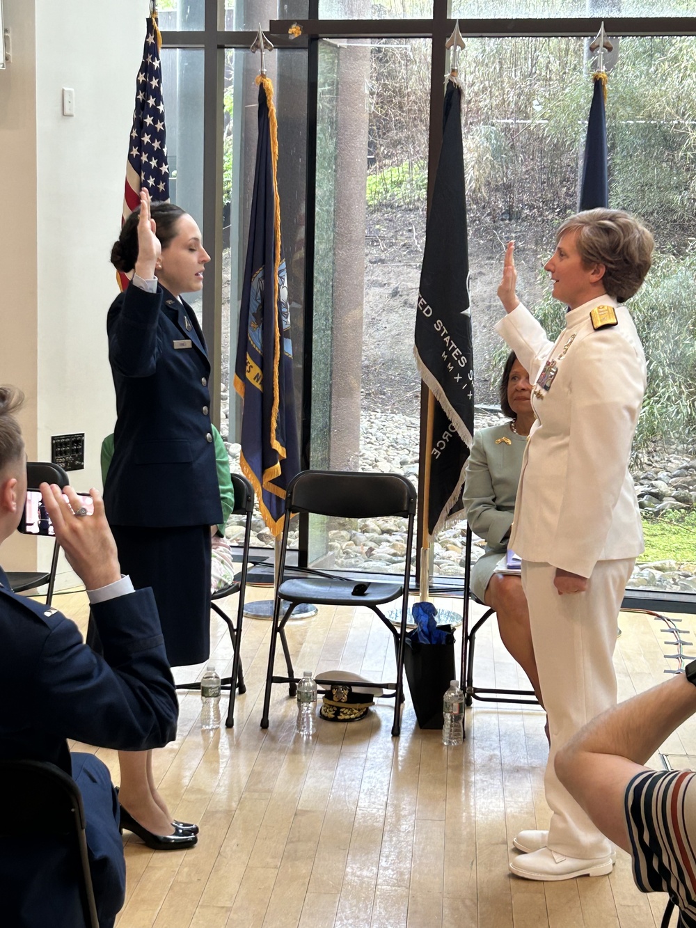 NAVSUP WSS Commander Commissions Wellesley College ROTC Grad into U.S. Space Force