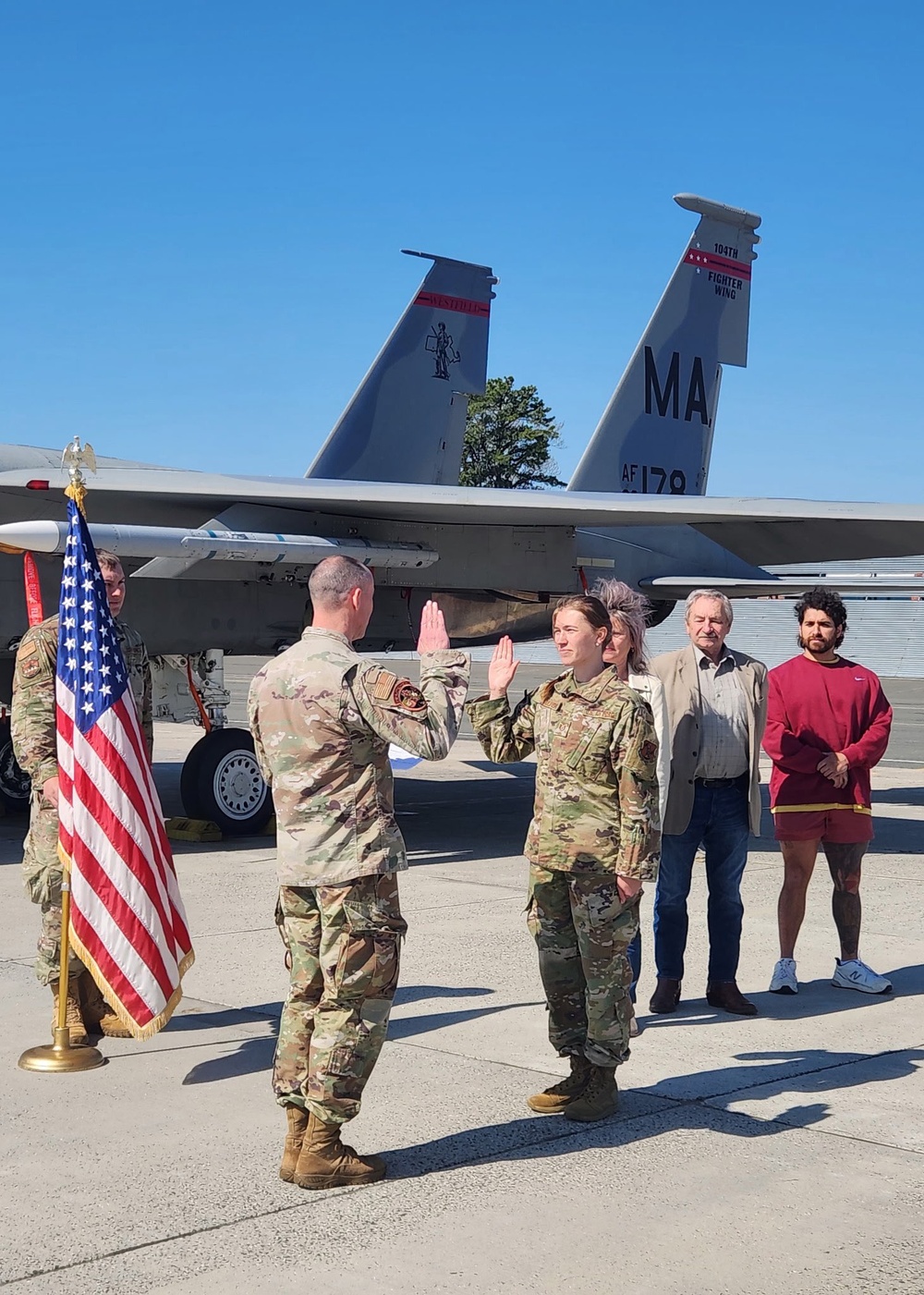 104th Fighter Wing Promotes Enlisted Member to Officer