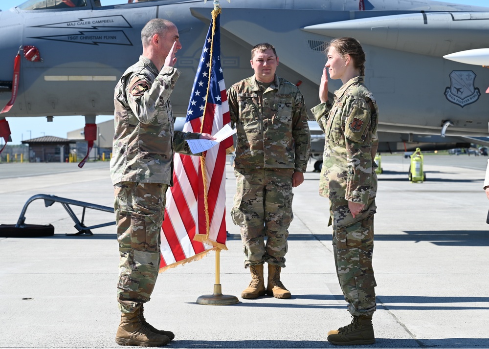 104th Fighter Wing Promotes Enlisted Member to Officer