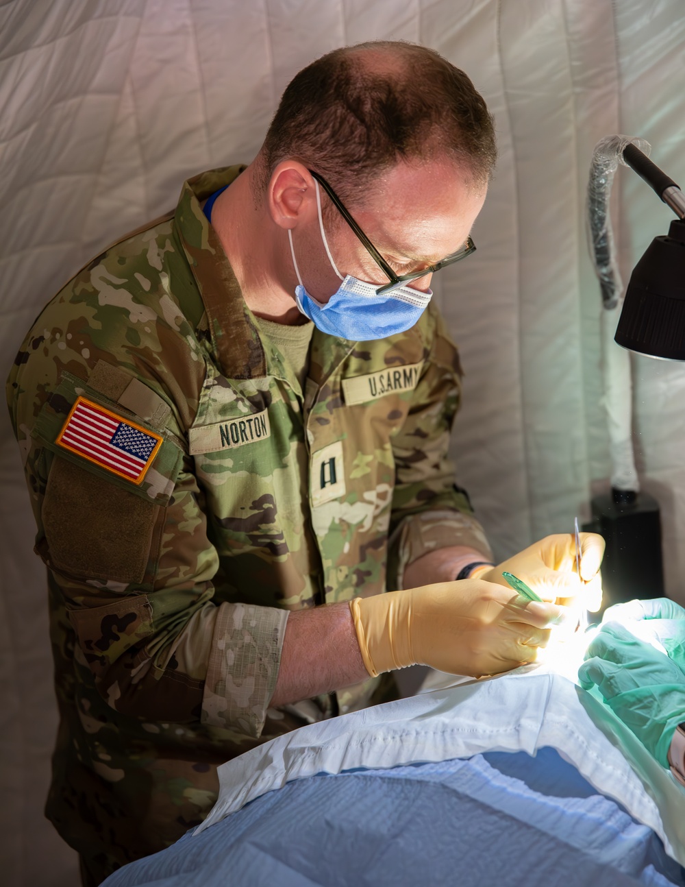US military medical personnel conduct humanitarian civic assistance at African Lion 2025