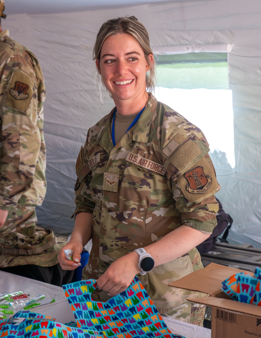 US military medical personnel conduct humanitarian civic assistance at African Lion 2025