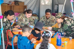 US military medical personnel conduct humanitarian civic assistance at African Lion 2025