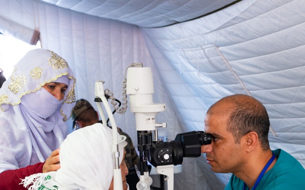 US military medical personnel conduct humanitarian civic assistance at African Lion 2025