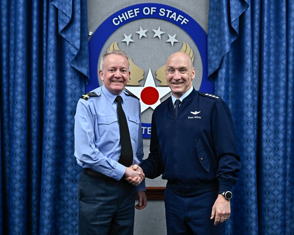 CSAF Allvin meets British Air Chief Marshal Knighton