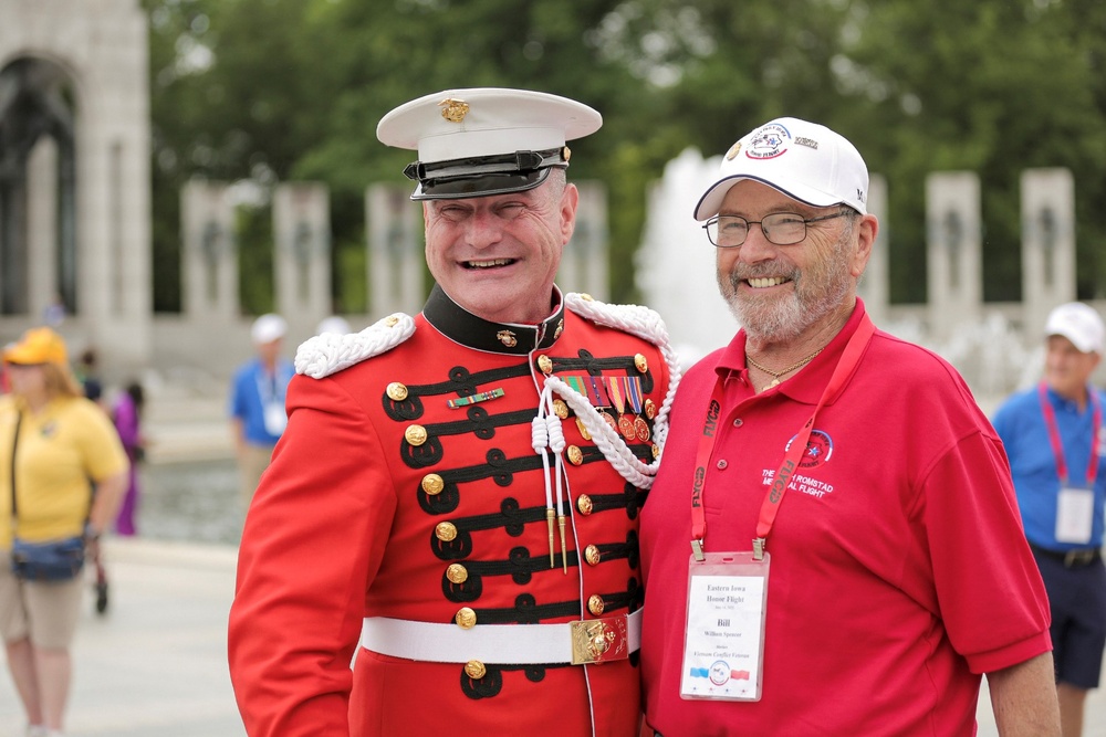 Marine Vocalist Supports Eastern Iowa Honor Flight