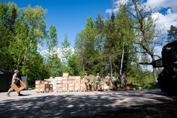 512th Field Hospital soldiers support DEFENDER 2025 at Vepriai Rocket Base in Lithuania [Image 6 of 10]