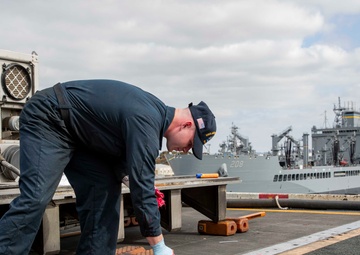 Abraham Lincoln conducts routine operations