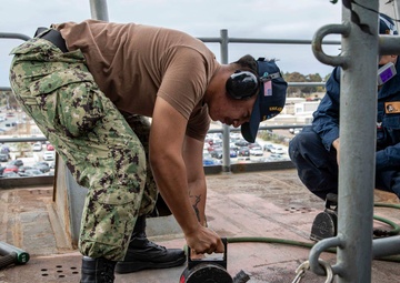 Abraham Lincoln conducts routine operations