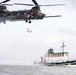 Over water rescue training
