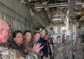 U.S. Northern Command's All Hazards Drill Participants Visit 302 AW C-130H Aircraft