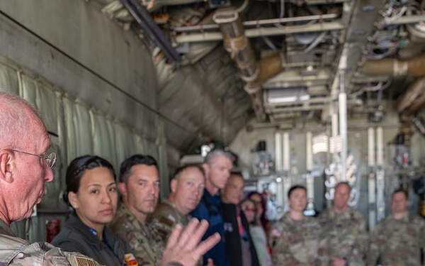 U.S. Northern Command's All Hazards Drill Participants Visit 302 AW C-130H Aircraft