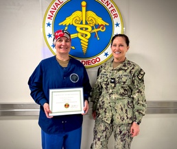 NMCSD Honors Lt. Melissa Campbell as Junior Officer of the Quarter for FY25, Q1