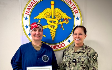 NMCSD Honors Lt. Melissa Campbell as Junior Officer of the Quarter for FY25, Q1