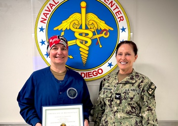 NMCSD Honors Lt. Melissa Campbell as Junior Officer of the Quarter for FY25, Q1