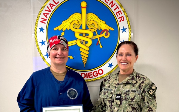NMCSD Honors Lt. Melissa Campbell as Junior Officer of the Quarter for FY25, Q1