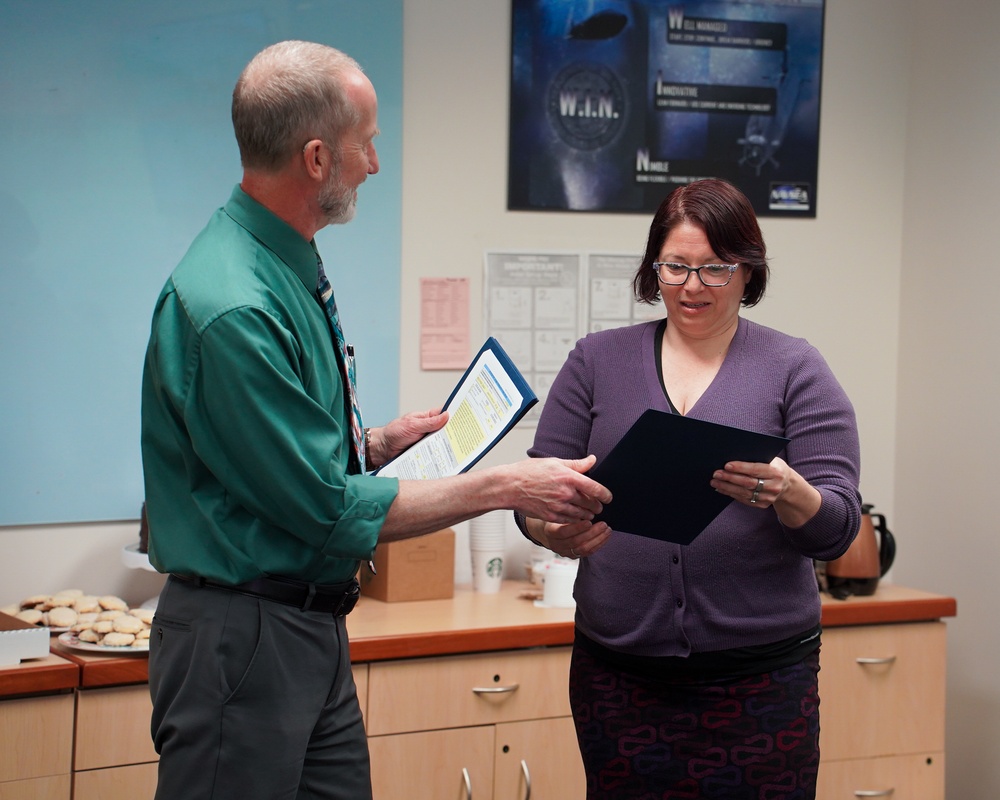NUWC Division, Keyport Corporate Operations Department Head Angela Hocutt recognized with Special Act Award