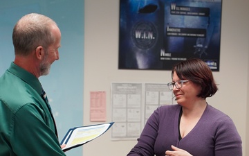NUWC Division, Keyport Corporate Operations Department Head Angela Hocutt recognized with Special Act Award