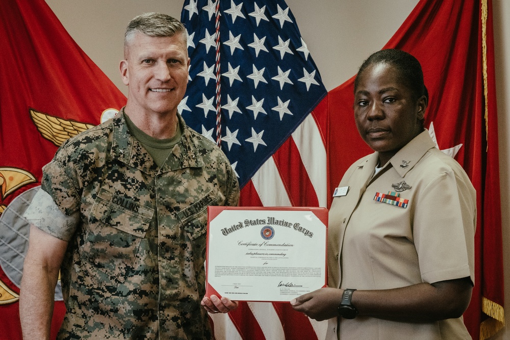 Outstanding Marines and Sailors with 3rd MLG Recognized