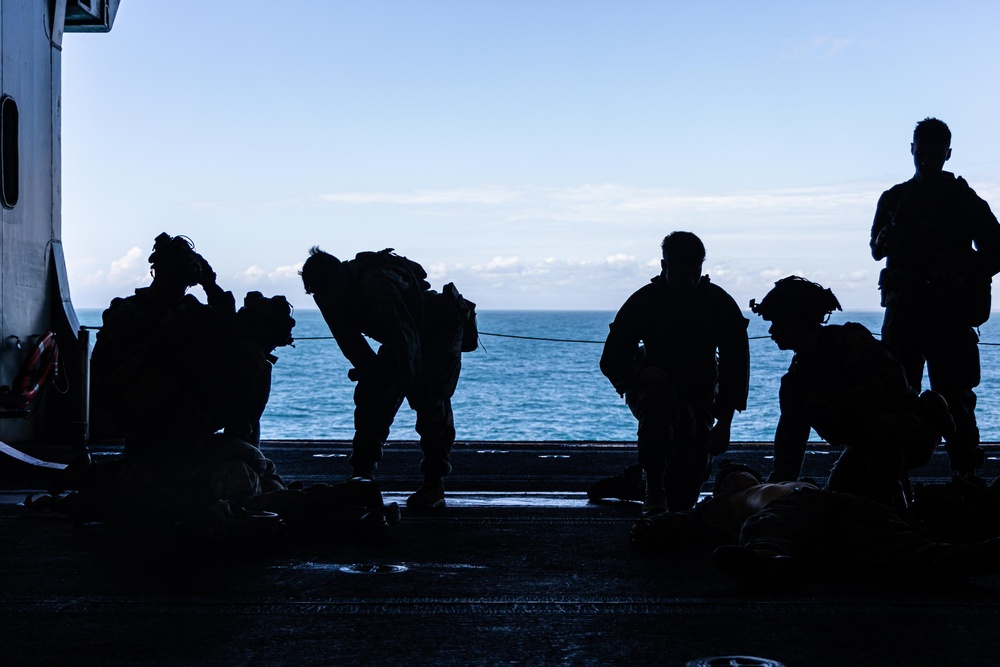 22nd MEU | TCCC Training Aboard USS Iwo Jima