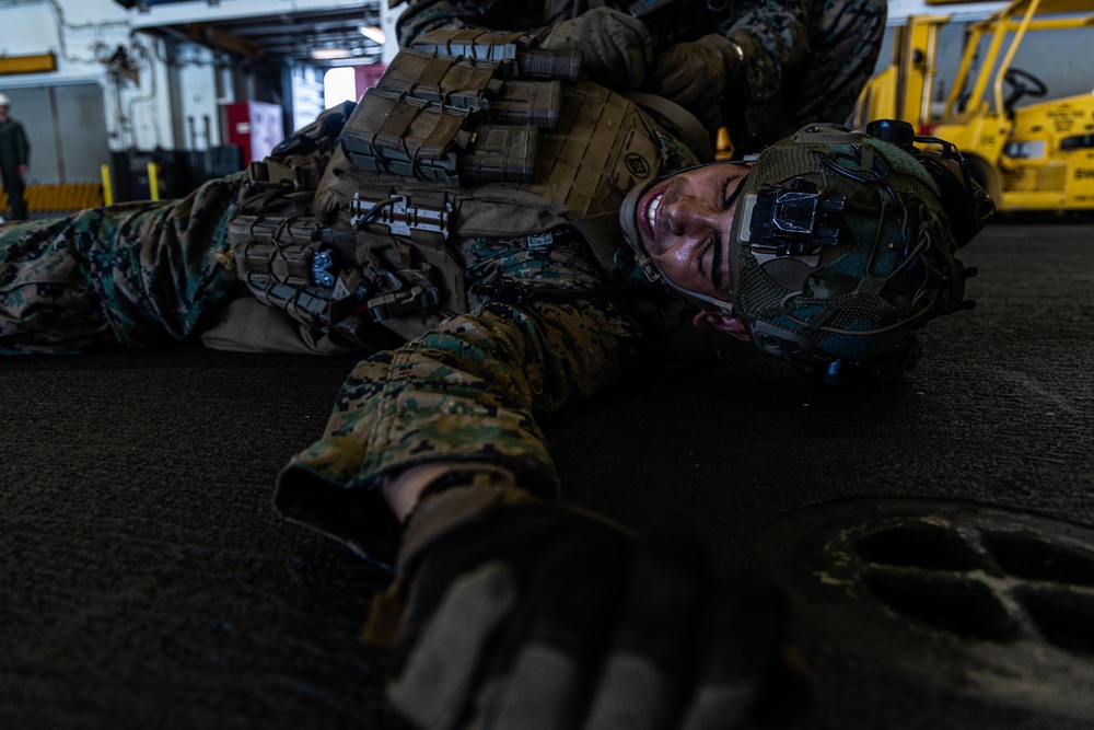 22nd MEU | TCCC Training Aboard USS Iwo Jima