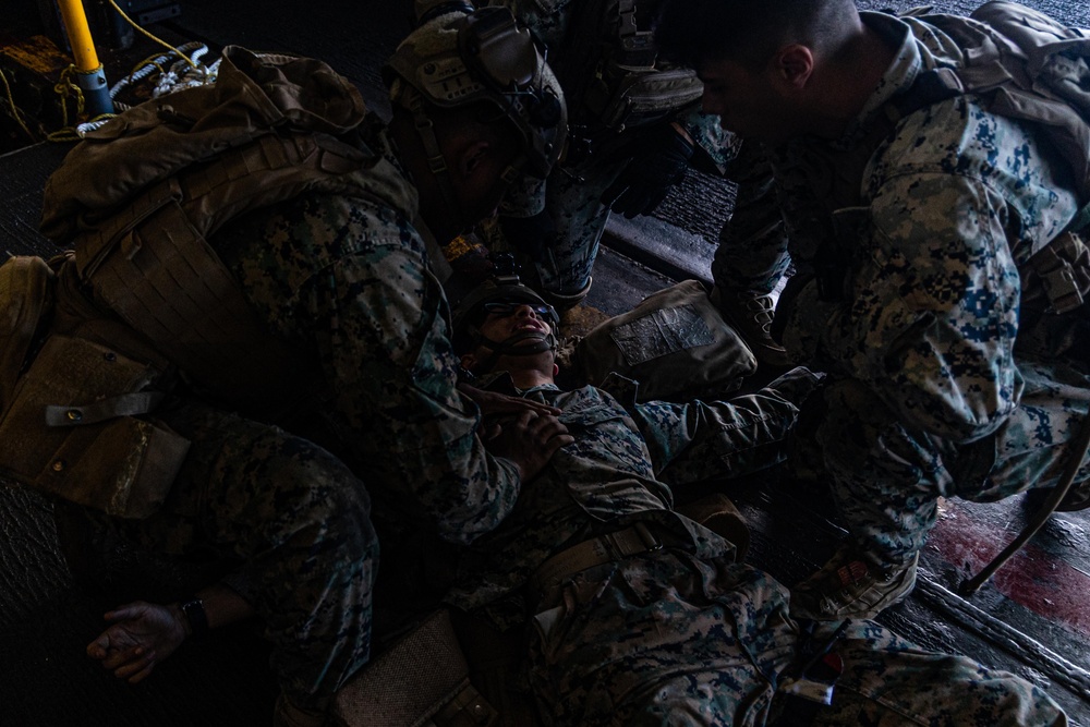 22nd MEU | TCCC Training Aboard USS Iwo Jima