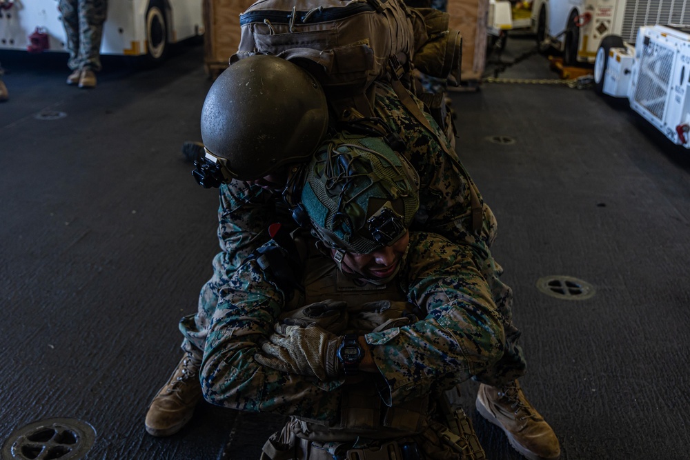 22nd MEU | TCCC Training Aboard USS Iwo Jima