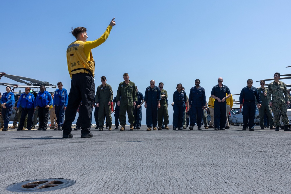 USS Iwo Jima Conduct FOD Walkdown