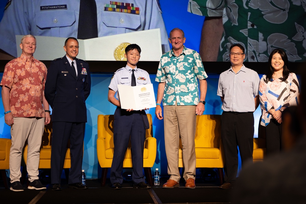 AUSA Honors JROTC Cadet at LANPAC