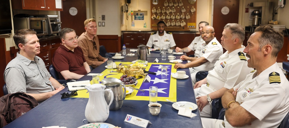 Deputy Assistant Secretary of Defense Visits USS DEWEY