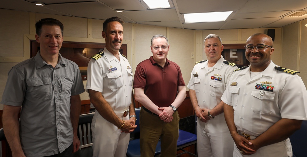 Deputy Assistant Secretary of Defense Visits USS DEWEY