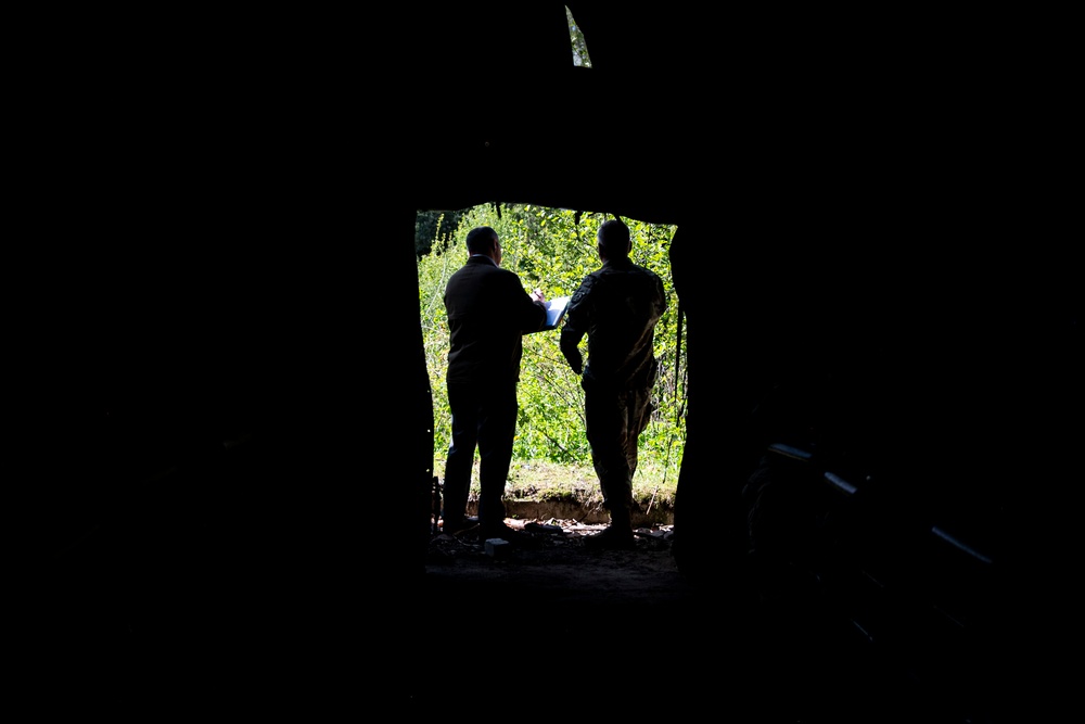 Force Health Protection team leads simulated shot exercise with 512th Field Hospital at Vepriai Rocket Base during DEFENDER 2025 in Lithuania