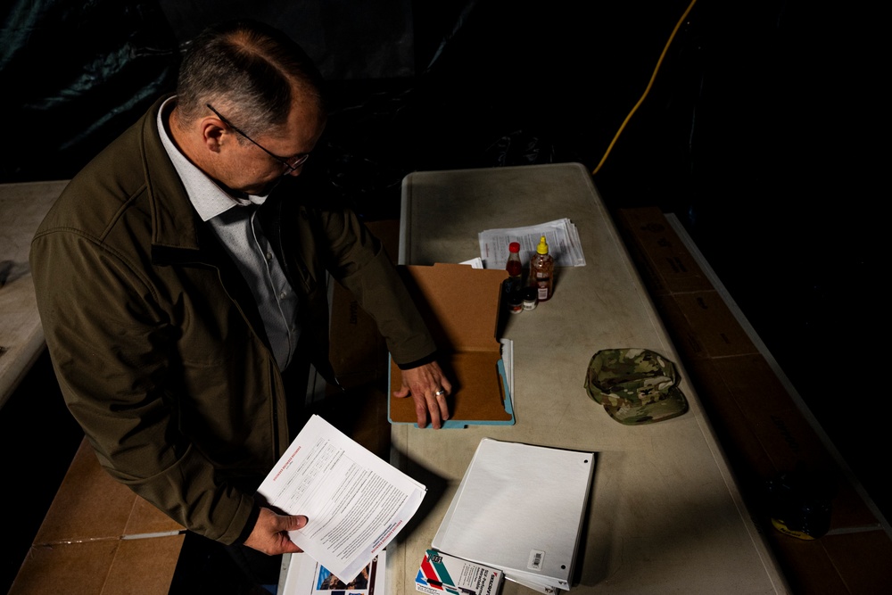 Force Health Protection team leads simulated shot exercise with 512th Field Hospital at Vepriai Rocket Base during DEFENDER 2025 in Lithuania