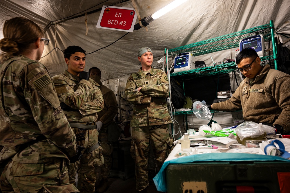 512th Field Hospital conducts mass casualty exercise with partner nation medics at Vepriai Rocket Base during DEFENDER 2025