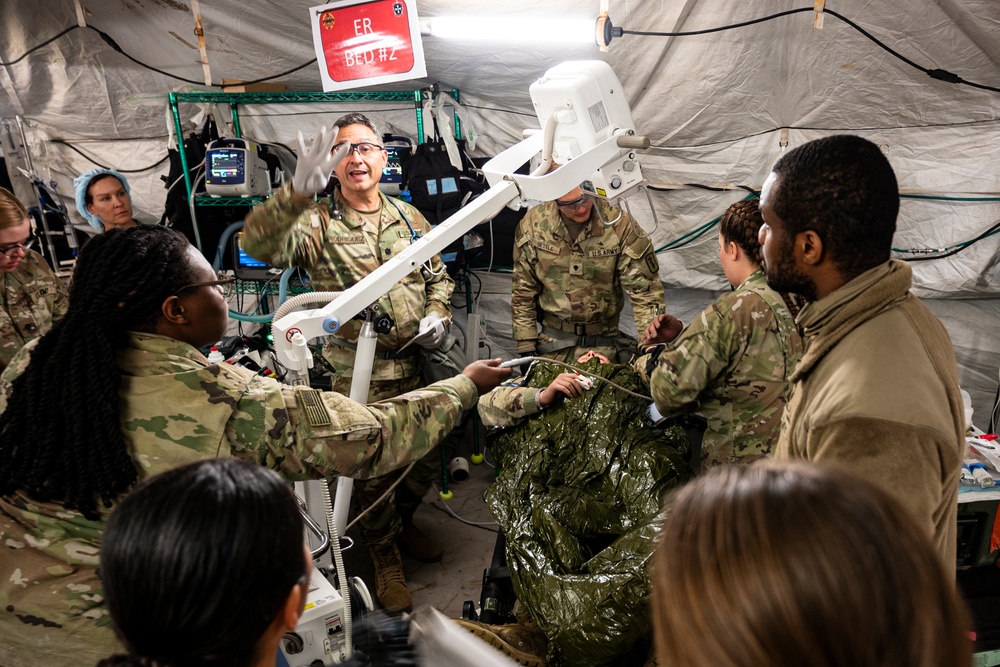 512th Field Hospital conducts mass casualty exercise with partner nation medics at Vepriai Rocket Base during DEFENDER 2025